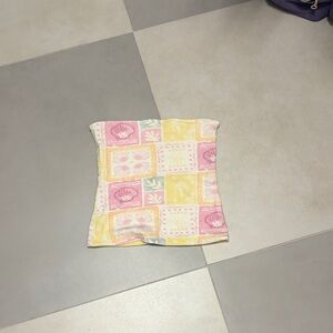 Hollister Multicolor Patchwork Tube Top
